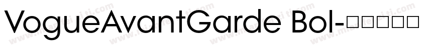 VogueAvantGarde Bol字体转换